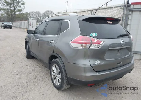 2015 Nissan Rogue Sv из США, поврежденный, VIN KNMAT2MTXFP554013